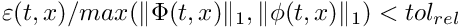 $ f(x,e) = f(x) + g(x,epsilon) $